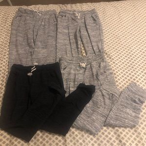 Lot of 4 pair girls knit sweatpants